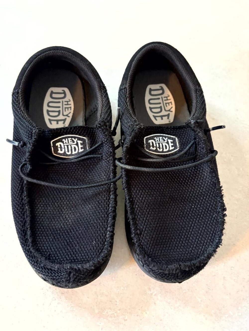 Boys Hey Dude Size Y1 Black